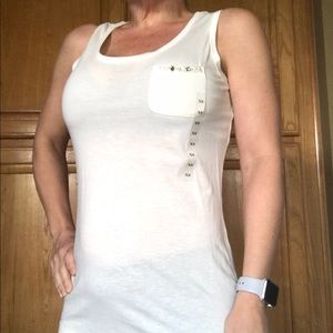 NWT Ann Taylor LOFT tank top sz. XS SM Cream